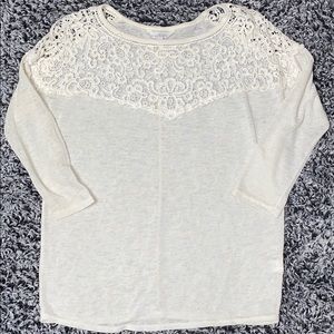 White lace top